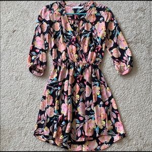 💃💐 Lush colorful floral wrap dress 👗